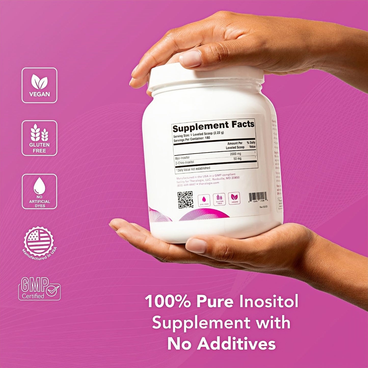 Theralogix Ovasitol Canister – Fertility & Hormone Health, NSF Certified